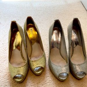 2 pairs of Michael Kors pumps
